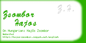 zsombor hajos business card